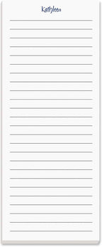 Current Elegant Lined Personalized Notepads – Set of 3, 50-Sheet Pads, 3 1/4 x 8 Inches, Memo Pad, Shopping List, to-Do Notes, Office Organizer