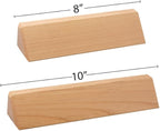 Custom Desk Wedge Name Plate - Personalized Titles and Styles (2x10 Inch, Solid Oak - w/Name Plate)