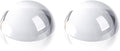 SWTHONY 2pcs 2.4inch Crystal Dome Magnifying Paperweight, Reading Magnifier Glass Paper Weights for Outdoor Events, Office Desk
