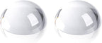 SWTHONY 2pcs 2.4inch Crystal Dome Magnifying Paperweight, Reading Magnifier Glass Paper Weights for Outdoor Events, Office Desk