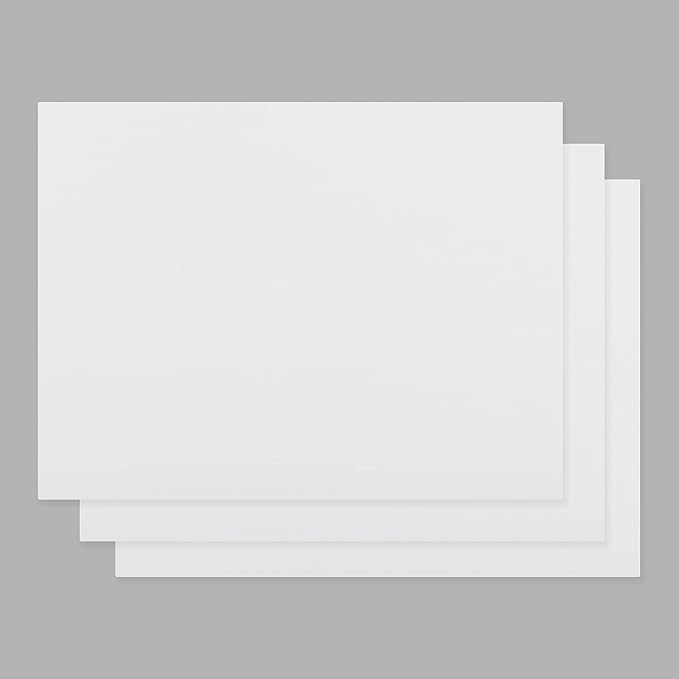 CMI Commercial Grade Cutting Board for Kitchens,Cutting Board Set,Thick White Plastic Chopping Board,20 x 15 x 1 Inch, White-Color 3 of Pack Set,Professional for Restaurants,NSF Certified