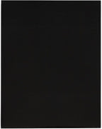 JAM PAPER Laminated Two Pocket Glossy Folders - Black - 3/Pack
