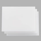 CMI Commercial Grade Cutting Board for Kitchens,Cutting Board Set,Thick White Plastic Chopping Board,20 x 15 x 1 Inch, White-Color 3 of Pack Set,Professional for Restaurants,NSF Certified