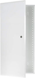 On-Q 28" Structured Media Enclosure with Hinged Cover Lock, 20 Gauge CRS, Flush or Surface Mount