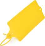 100 Plastic Shipping Tags - Waterproof, Writable, Hanging Tags with One Yellow Marker Pen