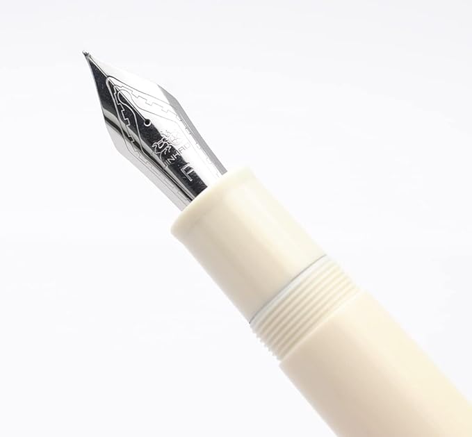 JINHAO X159 Fountain Pen (F Nib 0.5mm, Ivory White with Silvery Clip)