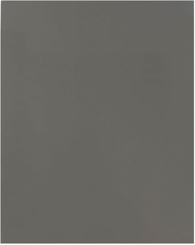 JAM PAPER Laminated Two Pocket Glossy School Folders - Letter Size - High Gloss Grey - 6/Pack