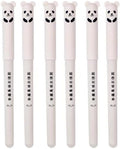 Piaogui 6pcs 0.5mm Erasable Gel Pens,Kawaii Cute Bear Pig Erasable Gel Pen Set Kawaii Pens Back to School Stationery Supplies for Writing Noting Journaling Kids Gifts (White-6 Pcs)