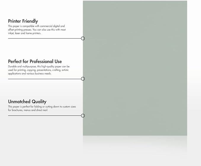 LUXPaper 8.5" x 11" Paper | Letter Size | Slate Gray | 70lb. Text | 250 Qty