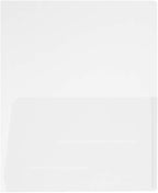 JAM PAPER Plastic Light Weight Flexible Two Pocket Presentation Folder - Clear - 108/pack