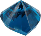 Zoogamo 3” / 80 mm Turquoise Diamond Heart Shaped Glass Crystal Paperweight – Home Office Decor & Valentine's Day Gift Wedding Favors Centerpieces Decoration with Gift Box