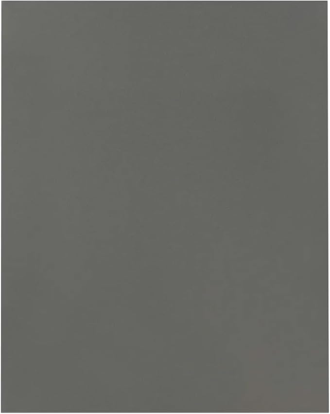 JAM PAPER Custom Printed Semi-Gloss Folders with Round Corner Pockets - Personalized Logo & Text - 10 pt C2S - Grey - 100/Pack