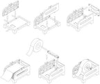 Rollo Thermal Label Holder for Rolls and Fan-Fold Labels - Shipping Label Holder for Thermal Printer