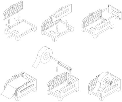 Rollo Thermal Label Holder for Rolls and Fan-Fold Labels - Shipping Label Holder for Thermal Printer