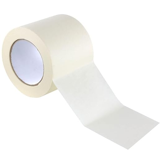 GTSE Extra Wide Masking Tape, Bulk Contractors Pack, 4 inch x 55 Yards (164 ft), Multi-Surface Adhesive Painting Tape, 12 Rolls, Full Carton
