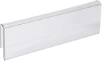 Glass Wall Name Plate Holders - Single Sided 8-1/2" Wide x 2" high (10 - PK, 1/4" Cubicle Wall) by Plastic Products Mfg.