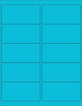 NextDayLabels - 8-1/2 x 11 Neon Color High Light Fluorescent Labels for Laser & Inkjet Printer (Blue Fluorescent, 4 x 2-10 Per Page | 250 Labels)