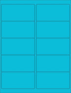 NextDayLabels - 8-1/2 x 11 Neon Color High Light Fluorescent Labels for Laser & Inkjet Printer (Blue Fluorescent, 4 x 2-10 Per Page | 250 Labels)