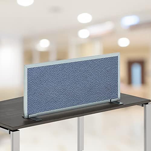 OBEX Acoustical Free Standing Privacy Screen, Cubicle Accessories Desk Privacy Panel, Desk Dividers for Office, Office Furniture Partitions Portable Sound Proof Dividers, 12" x 24", Twilight