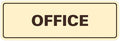 Signs ByLITA Standard Office Sign - Professional Business Signage - Easy to Install (Ivory/Dark Brown) - Medium 1 Pack