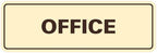 Signs ByLITA Standard Office Sign - Professional Business Signage - Easy to Install (Ivory/Dark Brown) - Medium 1 Pack