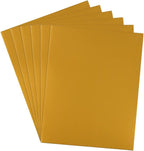 JAM PAPER Laminated Two Pocket Glossy School Folders - Letter Size - High Gloss Gold - 6/Pack