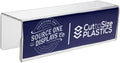 Source One Deluxe Clear Acrylic Cubicle Sign Holder & Name Plates (3 Inch Hook, Name Plate)