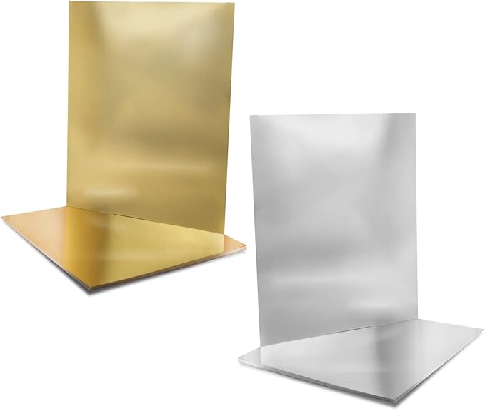 Hygloss Metallic Cardstock Sheets – 200 Shiny Gold & Silver Sheets, 8.5” x 11” - Sturdy 10 pt. – Metallic Foil Board Paper for Crafts, Scrapbooking, Posters & Decorations