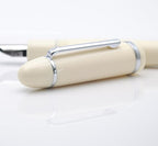 JINHAO X159 Fountain Pen (EF Nib 0.38mm, Ivory White with Silvery Clip)