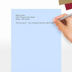 LUXPaper 8.5" x 11" Paper | Letter Size | Baby Blue | 80lb. Text | 250 Qty