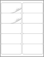 Methdic Shipping Labels 2"×4" 1000 Labels Sticker Paper for Laser/Ink Jet Printer Mailing Labels 8.5"×11" White 10 per Sheet