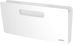 loukin Magnetic File Holder - Vertical Wall Mount Organizer for Whiteboard, Refrigerator, Office Wall, Documents, Letters (White)