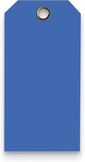 Tags 4 Less 15 Mil Waterproof Plastic Tags, Pack of 100 – 2” x 4” Heavy Duty Plastic Tags for Labeling, Outdoor Tagging, Equipment Labeling, Luggage, Valves & More (Dark Blue)