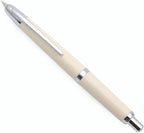 JINHAO 20 Press Fountain Pen, Retractable Capless Resin Pen with Ink Converter (F Nib 0.5mm, Ivory White)
