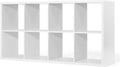 CAPHAUS Sturdy Room 13-Inch Cube Storage Organizer Shelf, with Extra Thick Exterior Edge, Open Storage Shelf Divider, Bookcase, 6-Cube / 8-Cube / 9-Cube, Colors Available in Rustic Grey Oak and White