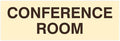 Signs ByLITA Basic Conference Room Sign (Ivory/Dark Brown) - Large