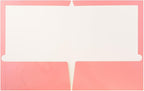 JAM PAPER Laminated Two Pocket Glossy School Folders - Letter Size - High Gloss Baby Pink Pastel - Bulk 25/Pack