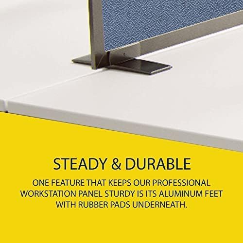 OBEX Acoustical Free Standing Privacy Screen, Cubicle Accessories Desk Privacy Panel, Desk Dividers for Office, Office Furniture Partitions Portable Sound Proof Dividers, 12" x 24", Twilight