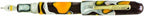 Conklin All American Fountain Pen in Yellowstone – Fine Nib, Unique Yellow, Brown & White Design – Ideal Gift for Professionals & Pen Enthusiasts
