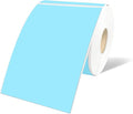STARLIBOO 3"X5" Rectangle Colored Labels, Removable Moving Labels for Boxes, Permanent Warehouse Moving Stickers Square Label- 250 Pack, Lake Blue