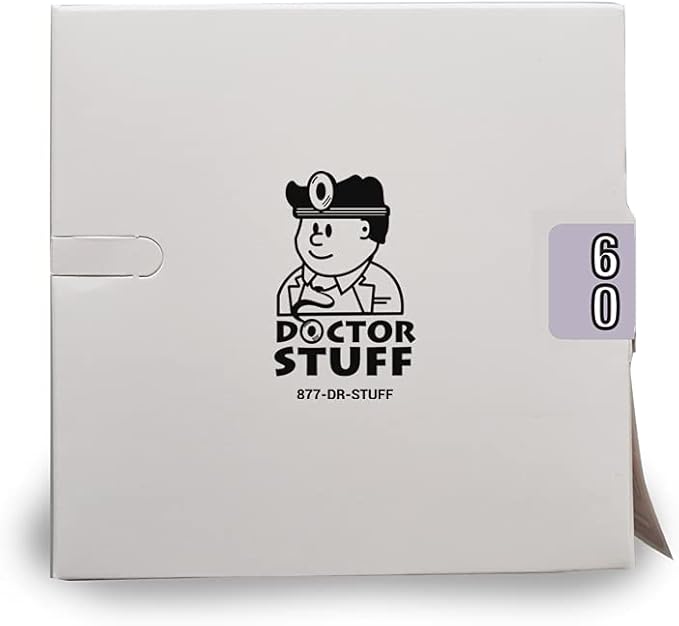 Doctor Stuff - File Folder Labels, Terminal Digit Filing, Consecutive Double Digit Numbers 60-69, Barkley FDDBM Match - BXDM Series Chart Stickers, Lavender, 1" x 1-1/2", 500/Roll