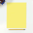 LUXPaper 8.5" x 11" Paper | Letter Size | Pastel Canary Yellow | 60lb. Text | 250 Qty