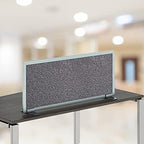 OBEX Acoustical Free Standing Privacy Screen, Cubicle Accessories Desk Privacy Panel, Desk Dividers for Office, Office Furniture Partitions Portable Sound Proof Dividers, 18" x 72", Graphite