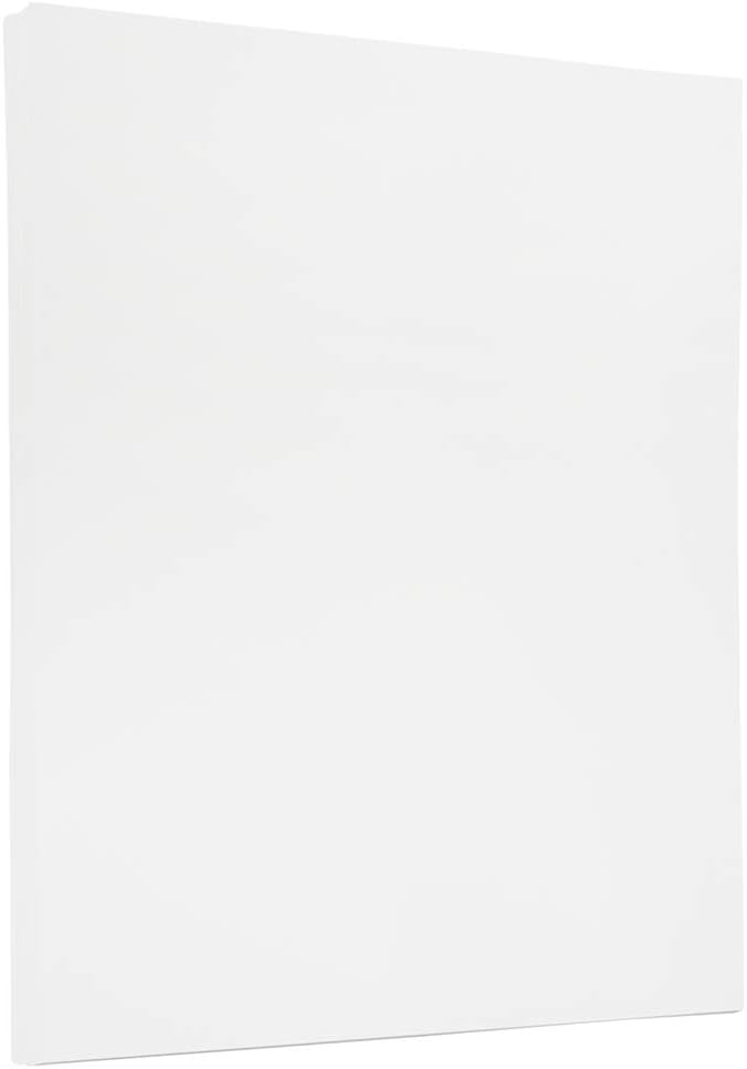 JAM PAPER Strathmore 24lb Paper - 90 gsm - 8.5 x 11 - Bright White Wove - 100 Sheets/pack
