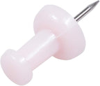 JAM PAPER Colorful Push Pins - Baby Pink Pastel Pushpins - 100/Pack