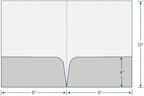 JAM PAPER Custom Printed Semi-Gloss Folders with Round Corner Pockets - Personalized Logo & Text - 10pt C2S - White - 250/Pack