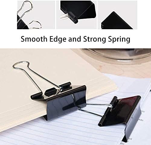 Ufmarine Extra Large Binder Clips 2.4 Inch Length, Jumbo Binder Clips for Office (18 Pcs)
