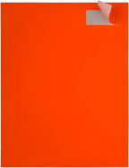 JAM PAPER Return Address Labels - Standard Mailing - 1 x 2 5/8 - Neon Deep Red/Orange - 120 Shipping Labels/Pack