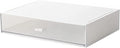 Desk Organizer with Drawers Stackable Storage Drawers, Plastic Compact Desk Storage Box Great for Office School Home Small Space- 1drawers (White)