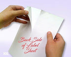 NextDayLabels - 8-1/2 x 11 Neon Color High Light Fluorescent Labels for Laser & Inkjet Printer (RED Fluorescent, 8.5" x 11" - 1 Per Page | 25 Labels)